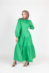 M8163Green-dress-abaya