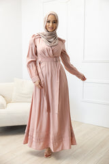 M8169Peach-dress-abaya