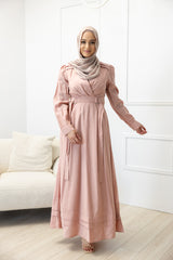 M8169Peach-dress-abaya