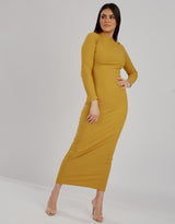 MD00001Mustard-dress-abaya