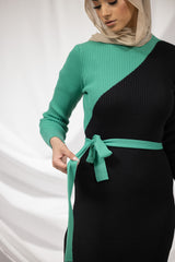 MZC002black_green-dress-abaya-knit
