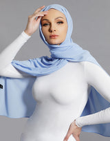 Chiffon Shawl - Baby Blue