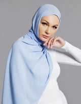 Chiffon Shawl - Baby Blue