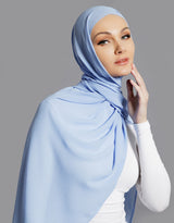 Chiffon Shawl - Baby Blue