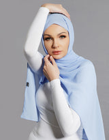Chiffon Shawl - Baby Blue