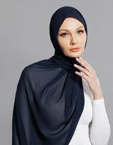 Chiffon Shawl - Dark Navy
