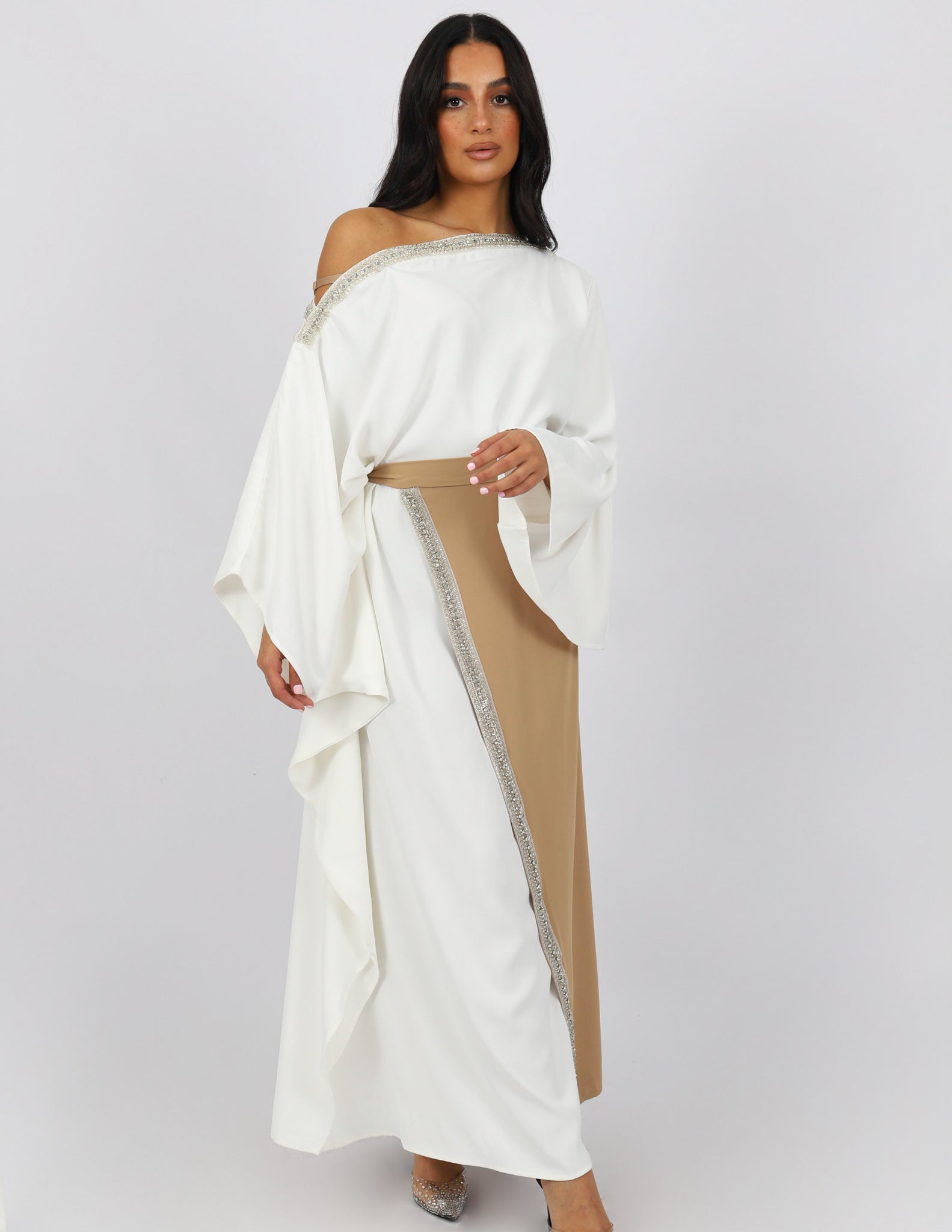 SM7769White_Khaki-dress-abaya