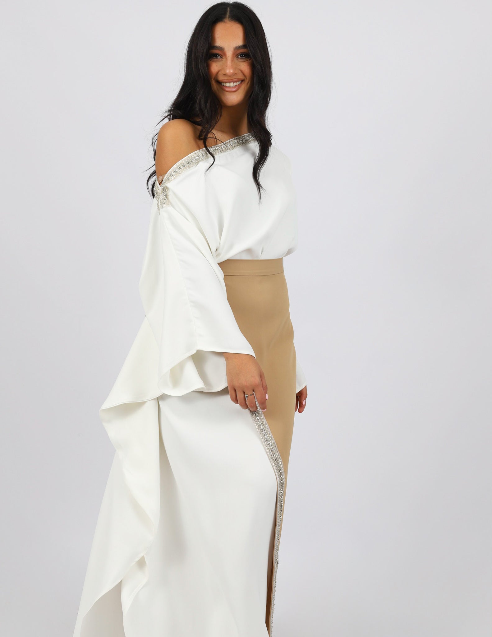 SM7769White_Khaki-dress-abaya