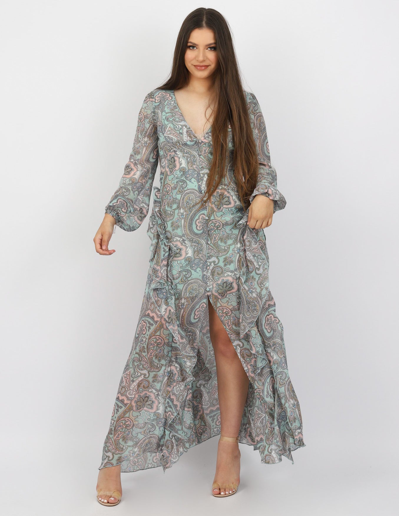 TF7170-Sage-dress-abaya
