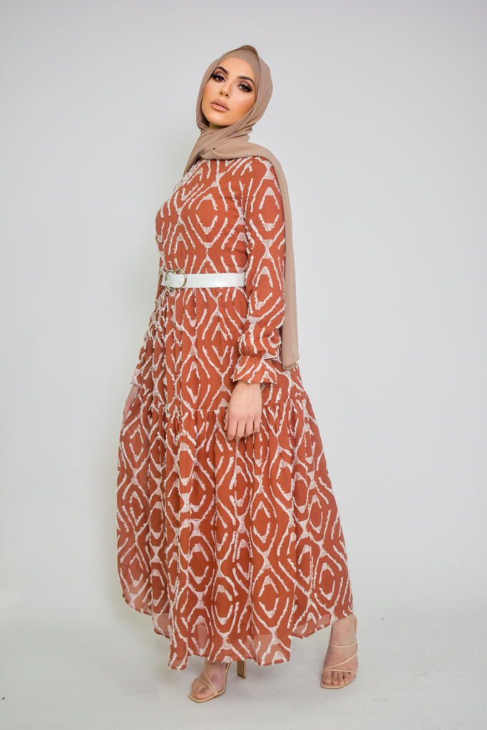 TQ1040-Tan-dress-abaya