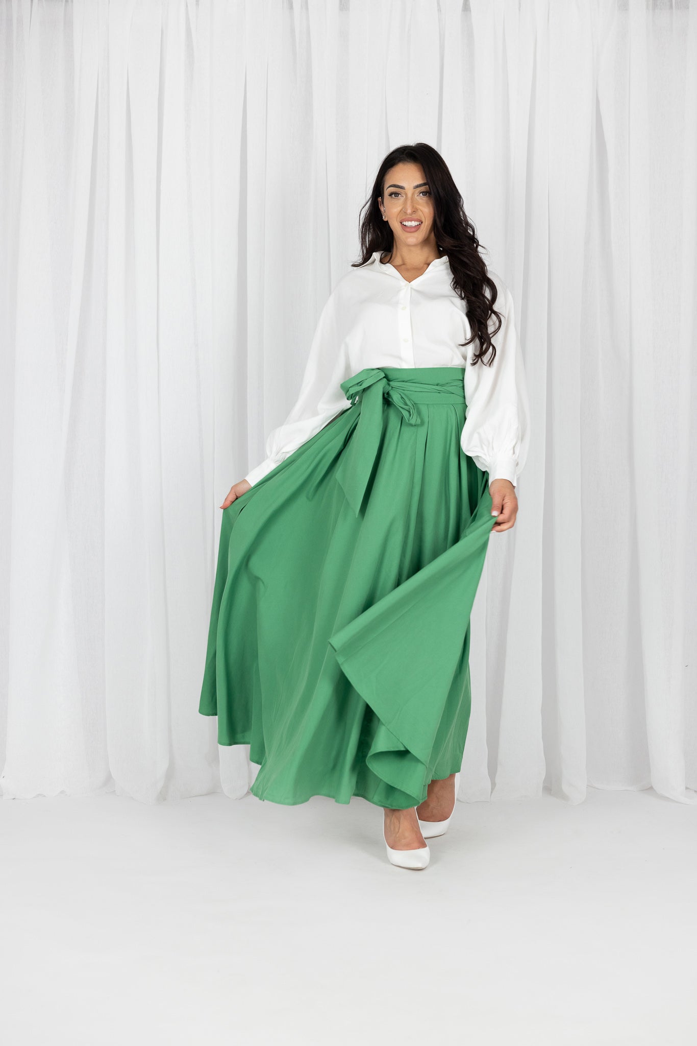 WS6127Green-skirt