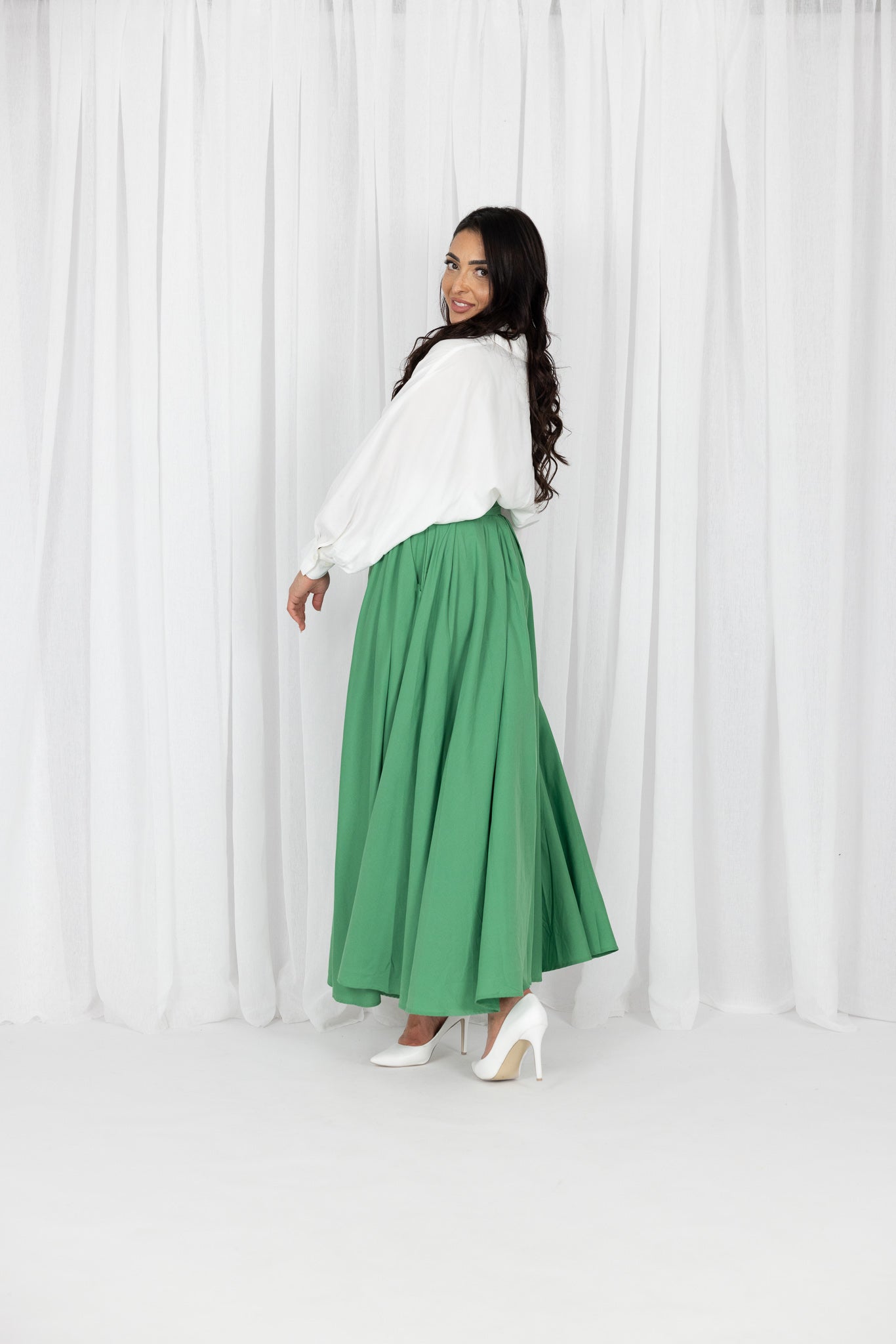 WS6127Green-skirt