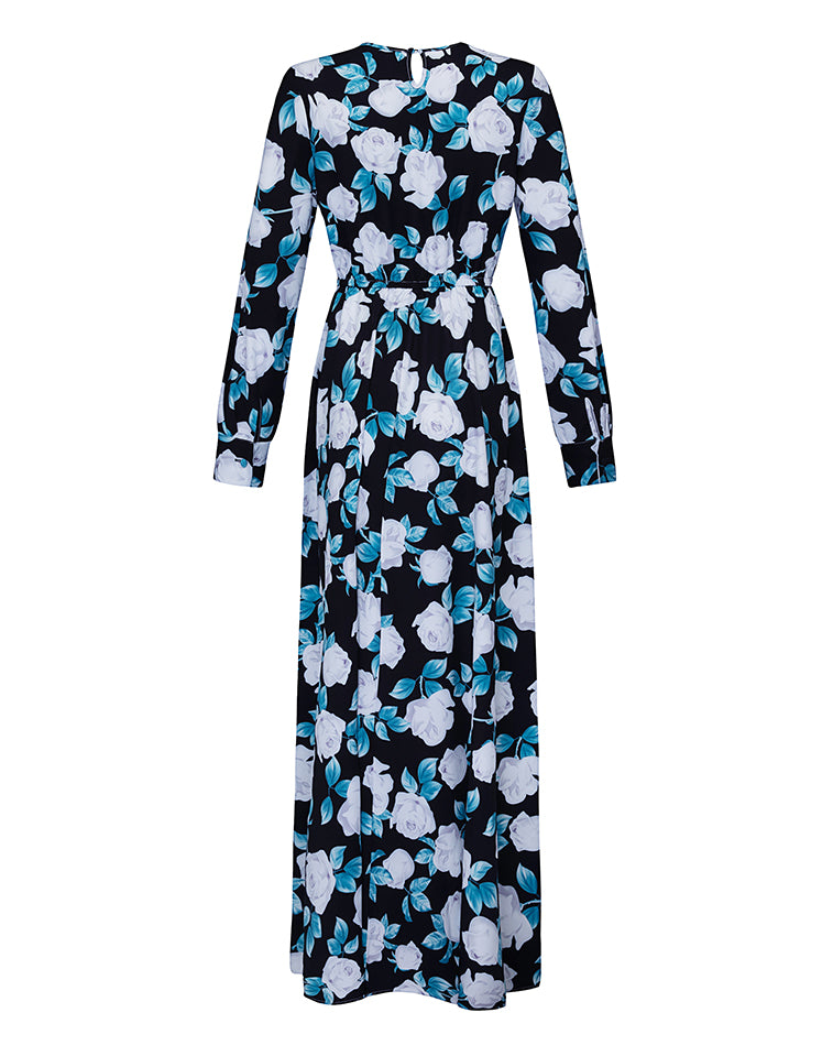 WS6724-Turquoise-Floral-Dress