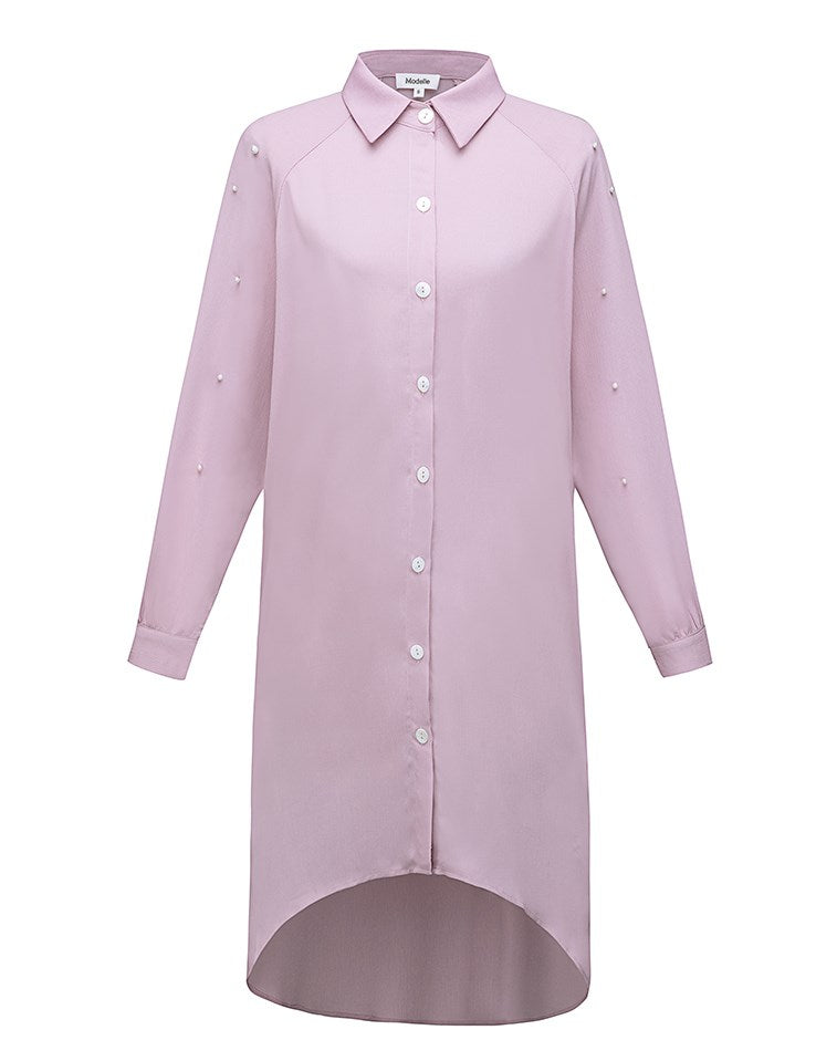 Over Size Pearl Sleeve Shirt -  Modelle
