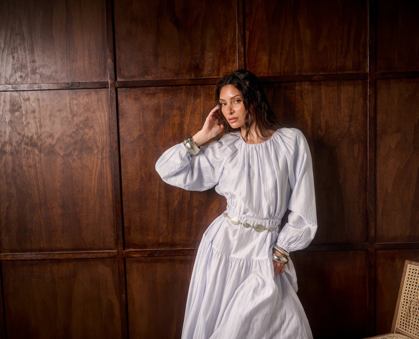 Model in a new-season Modelle look